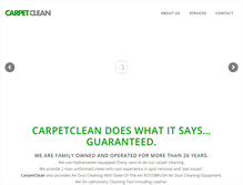 Tablet Screenshot of carpetclean.com